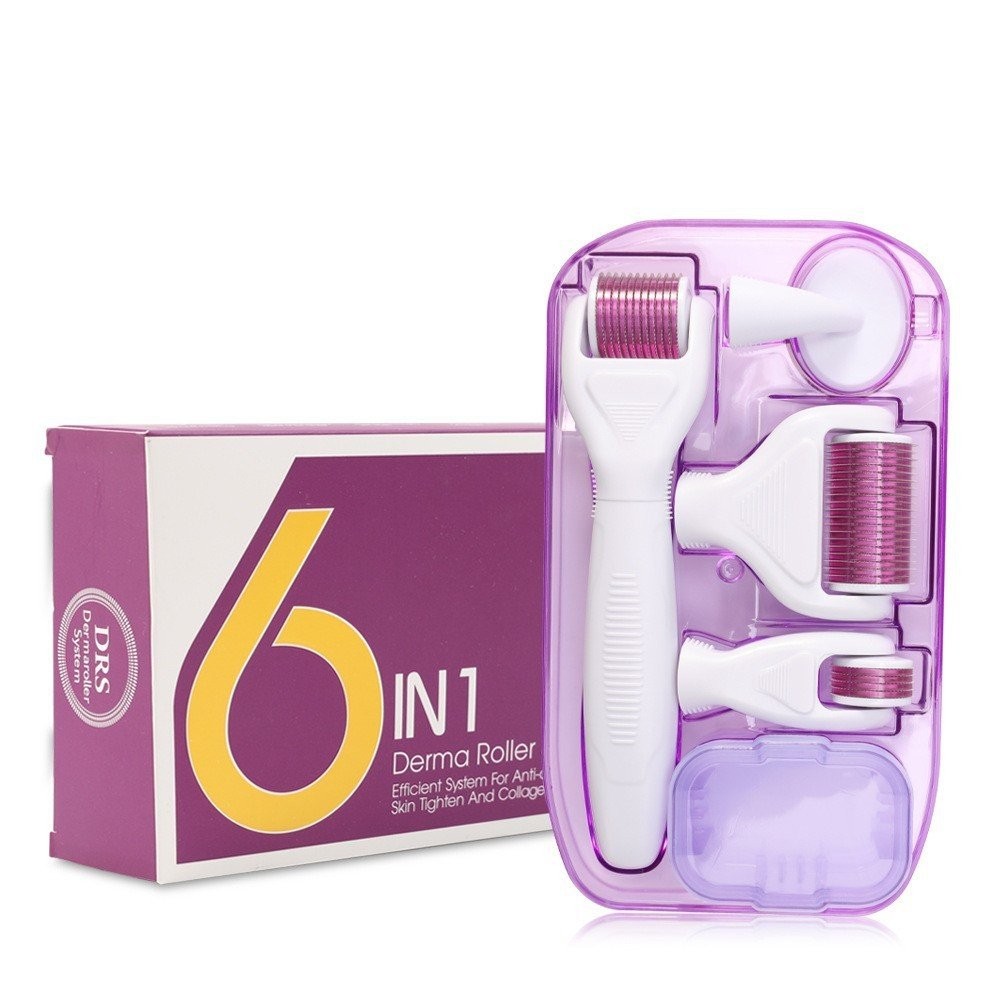 Five-in-One Micro-เข็มเครื่องมือในครัวเรือนRoller Roller Six-in-One Facial Beautyนวดชุด1200ขายส่งD6