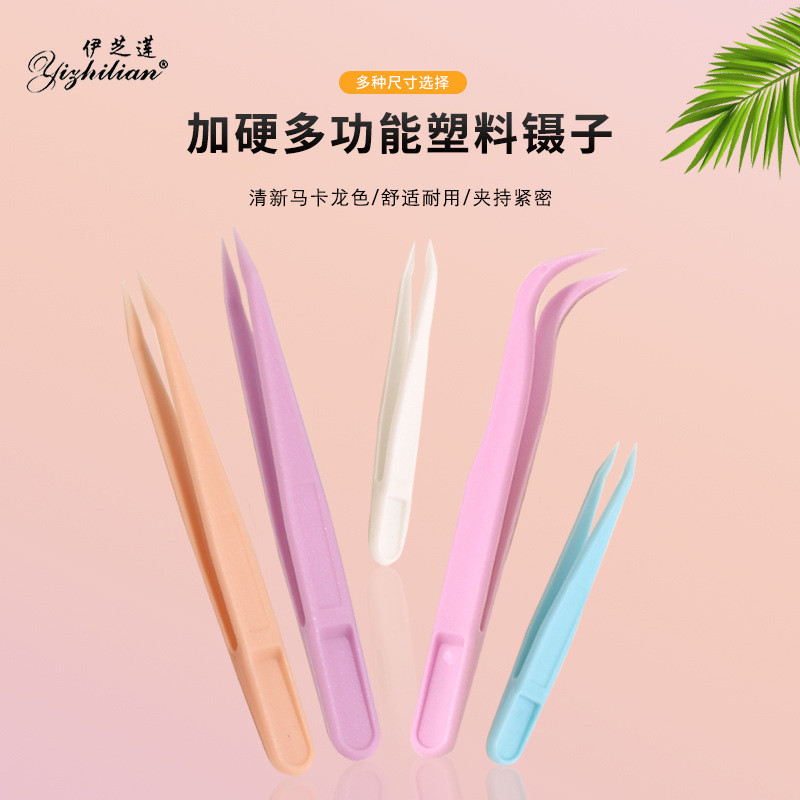 แหนบพลาสติก สีชมพู 8ซม. แหนบDIY ที่คีบพลาสติก พร้อมส่งจากไทย - รูปที่ 6