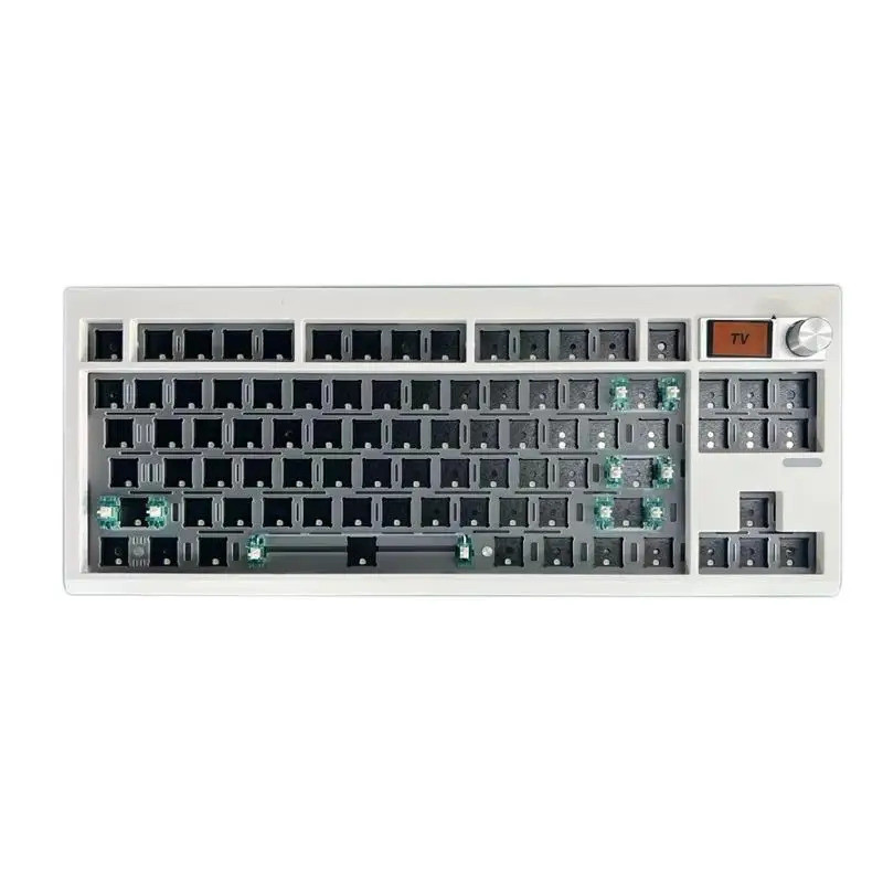 2025. GMK87 Mechanical Keyboard KIT พร้อมหน้าจอแสดงผล RGB Backlit ปะเก็นโครงสร้างคีย์บอร์ด Hot Swap 