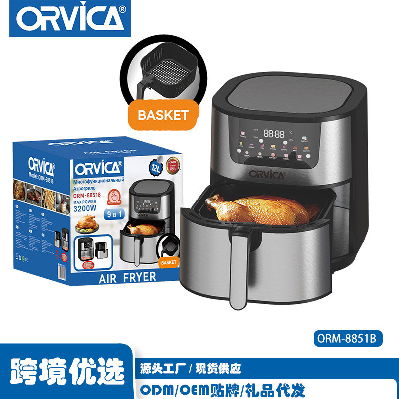 ORVICA Air Fryer ในครัวเรือนความจุขนาดใหญ่ Smart Visual Multi-Function หม้อทอดไฟฟ้า Airfryer WFGH