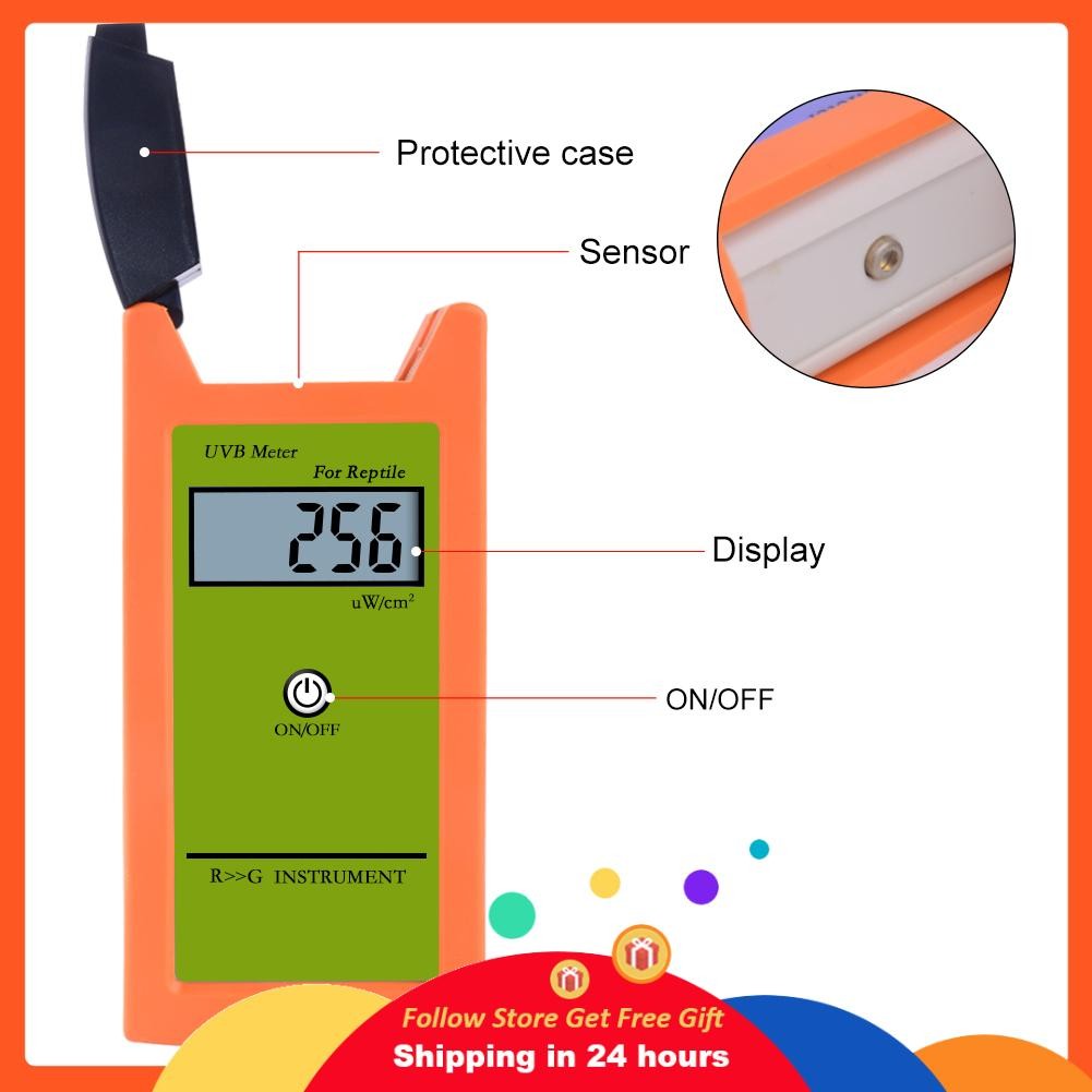 Supergoodsales Supergoodsales 0-1999UW/cm² UVB Meter ความแม่นยำสูงเครื่องทดสอบ Professional Digital 