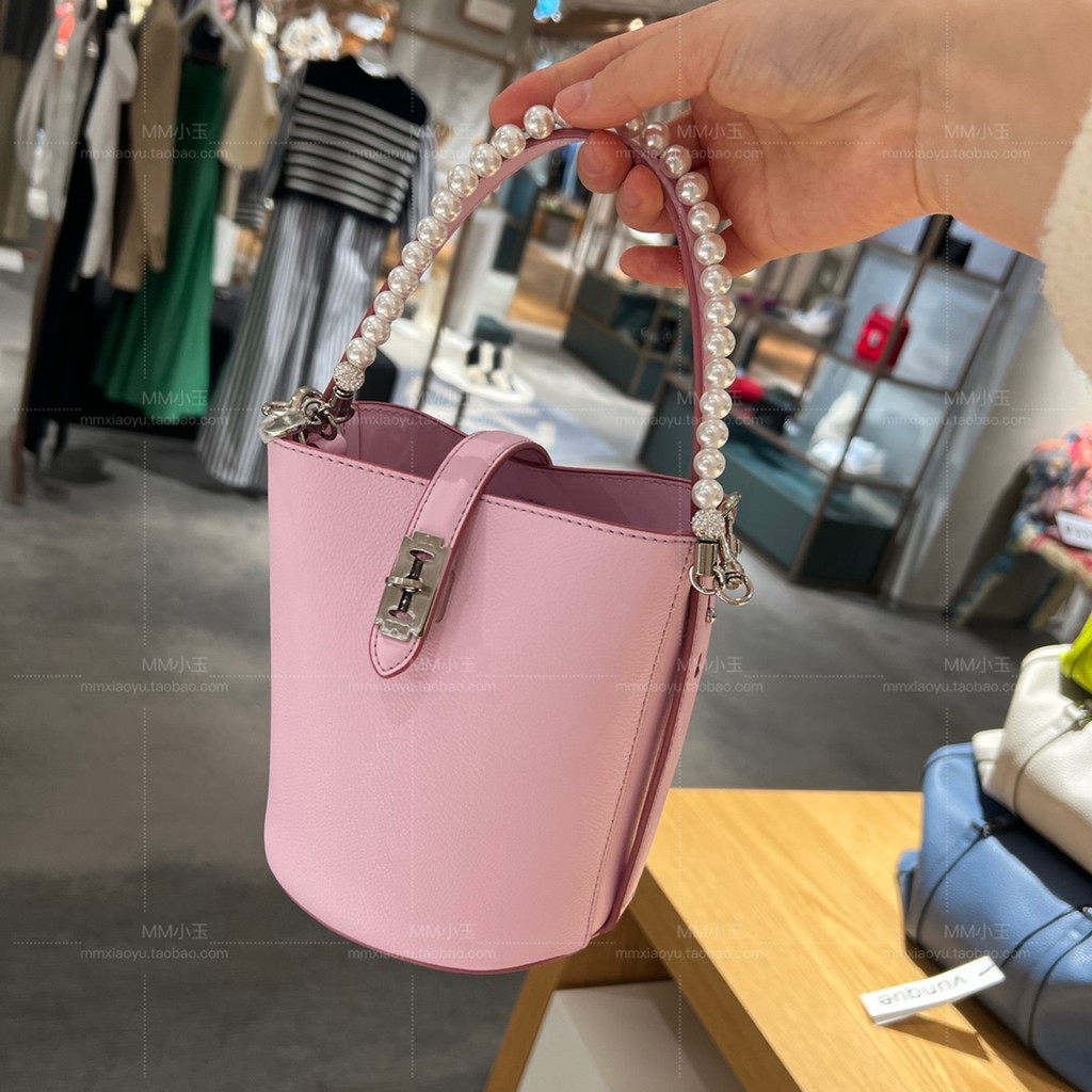 MM Xiaoyu [BoogieHoboPiccolo] vunque Korea Direct Mail Pink Small Bucket Crossbody One Shoulder