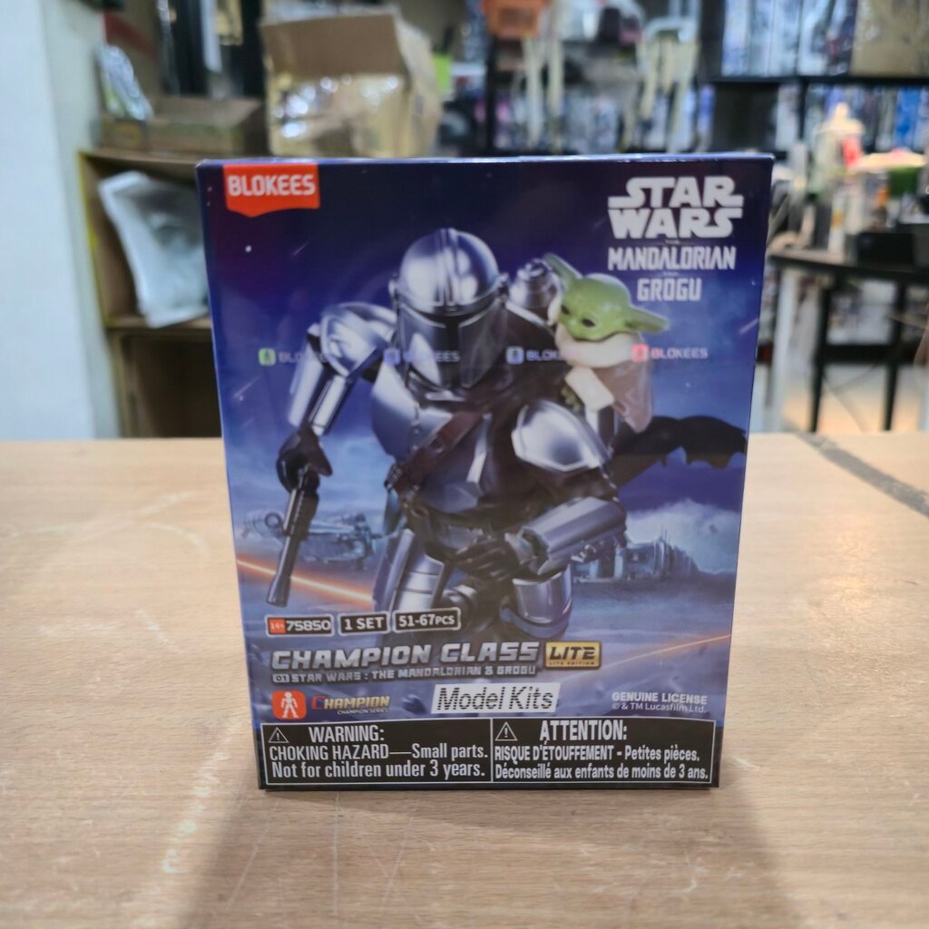 จุ่มเดี่ยว- แบบสุ่ม BLOKEES 810181535655 BLOKEES - STAR WARS 75850 - CC LITE 01 - THE MANDALORIAN & GROGU MOVIE