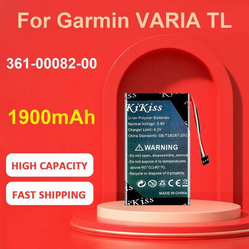 361-00082-00 แบตเตอรี่สําหรับ Garmin VARIA TL