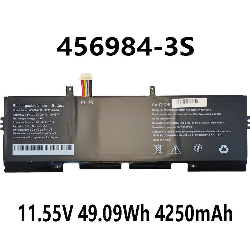 456984-3S 635984-3S 11.55V 49.-9Wh 4250mAh แบตเตอรี่แล็ปท็อปสําหรับ Hasee Elegance X4-2021 a5h X4-20