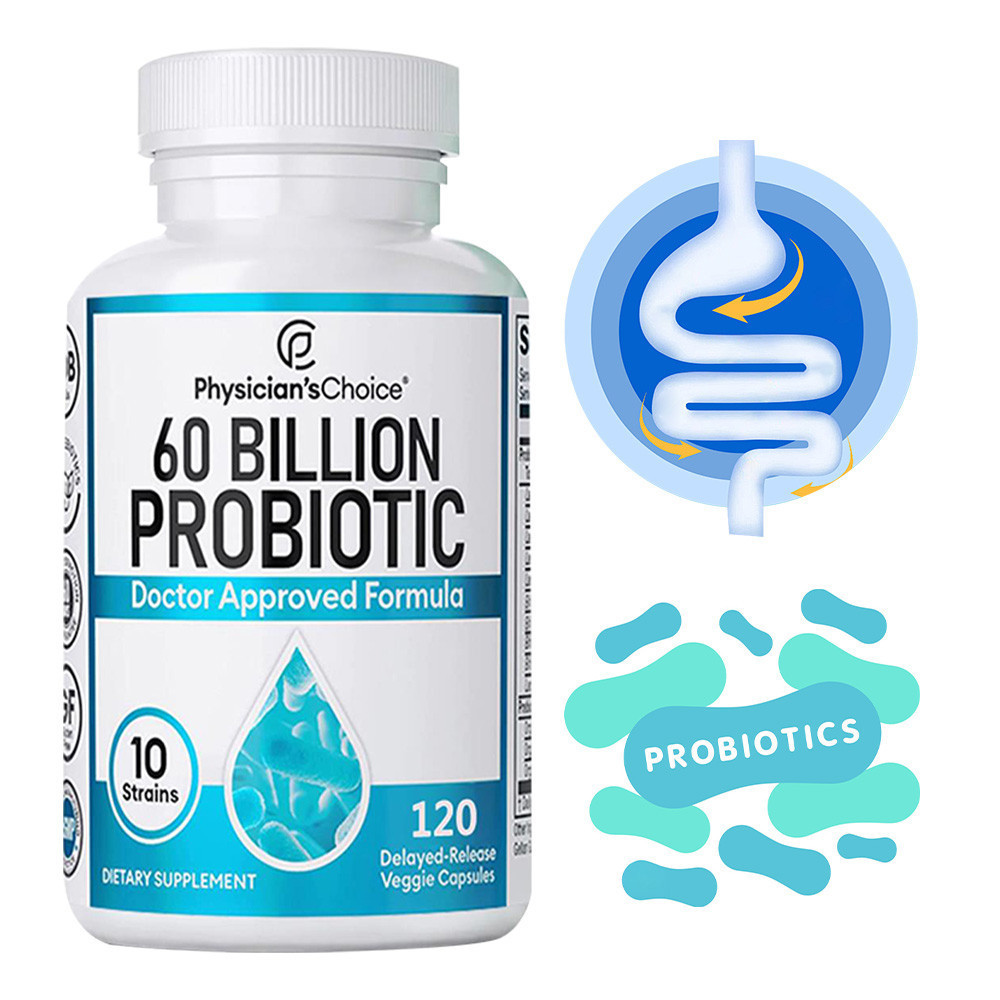 ImmuneBoost Physician’s Choice 60 Billion CFU Probiotic Complex, 10 Diverse Strains Prebiotic Gut-Im