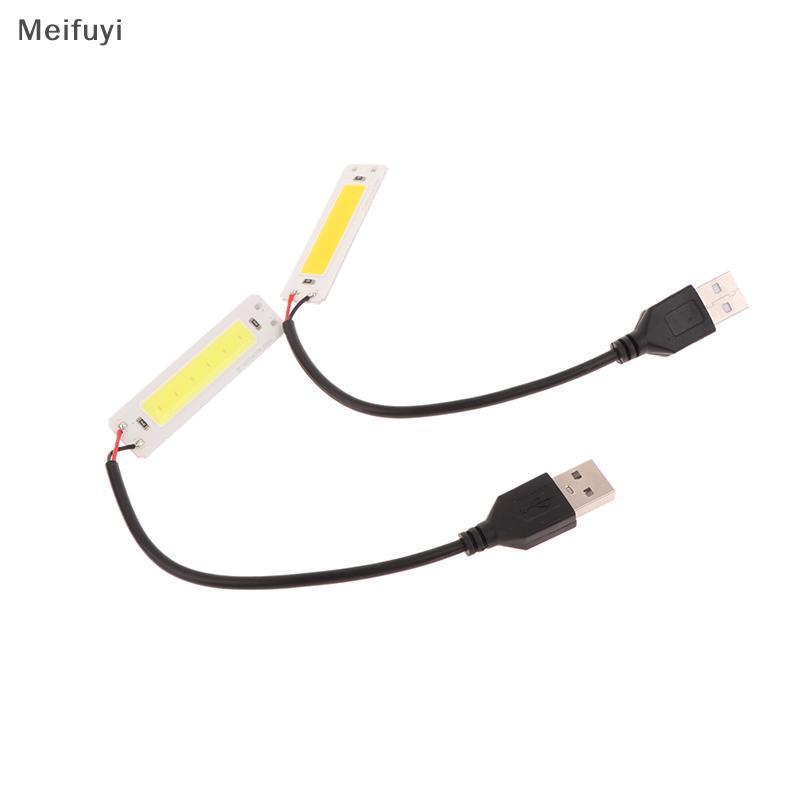 [Meifuyi] DC 5V USB LED Light Source 2W COB Strip Bar Bulb 60x15mm Warm Cold White 3000K 6500K สําหร