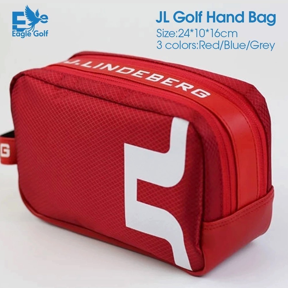 🎈🎈  JL Golf Handbag Grey Waterproof 26*10*16cm Large Space Portable Bag Double layer Handbag