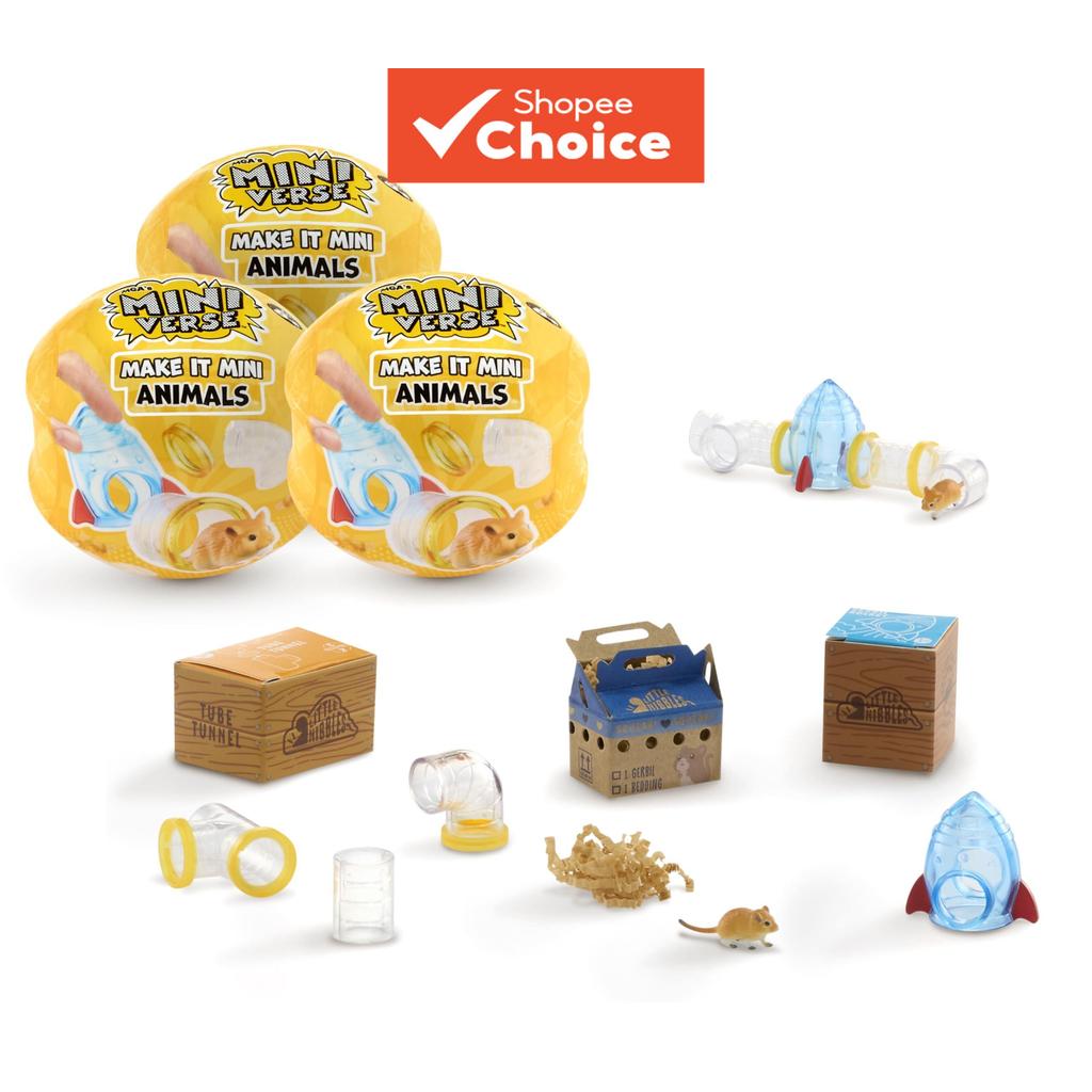 MGA Mini Verse Make It Mini Animals Series 2 DIY Miniature Pet Playset กล่องตาบอดสะสมของเล่นสําหรับเด็กผู้หญิงของขวัญวันเกิด