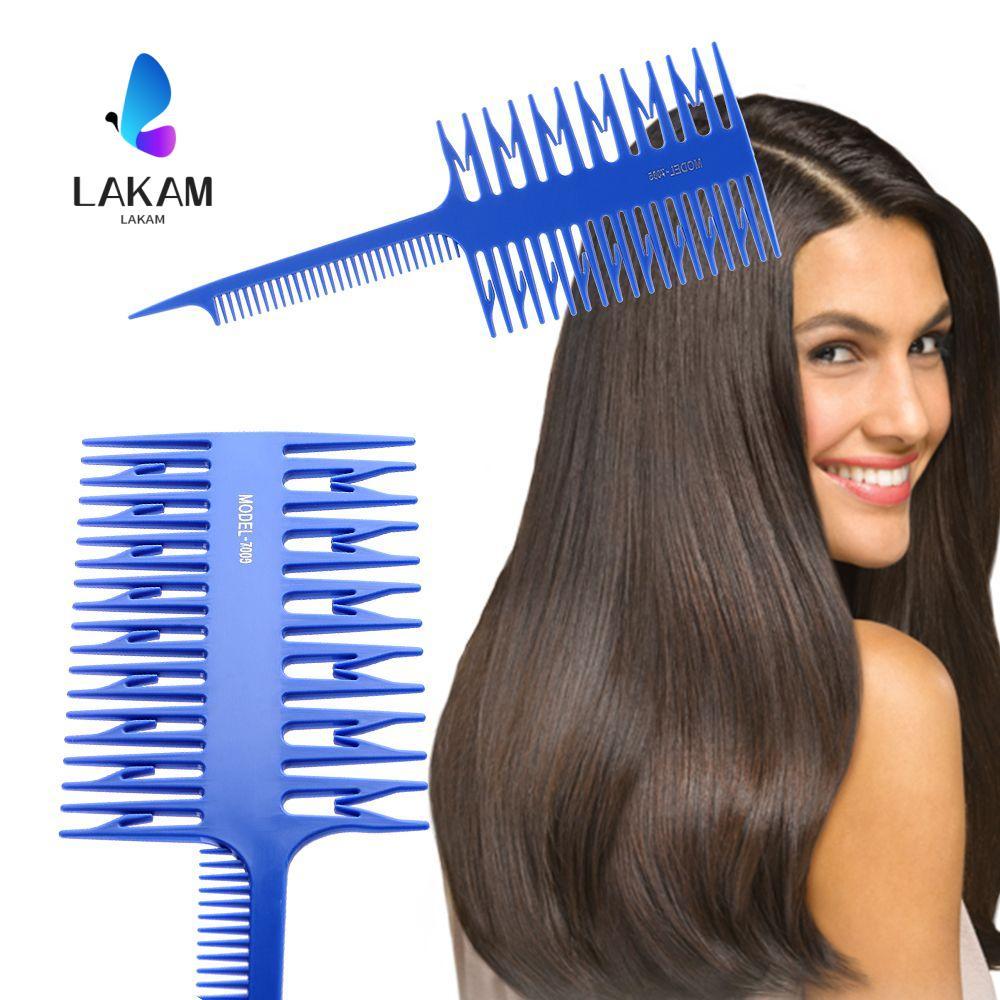 LAKAM Dye Comb Barber สองด้าน DIY ไฮไลท์