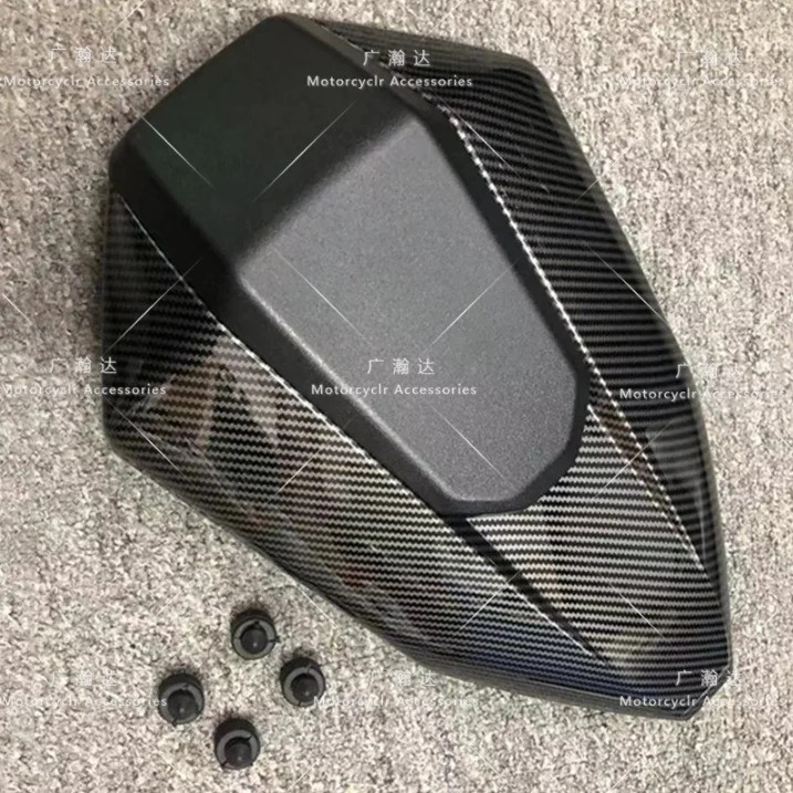 FW ฝาครอบที่นั่งด้านหลัง Cowl Fairing Fit สําหรับ YAMAHA MT-07 MT07 2014-17 สีคาร์บอนไฟเบอร์