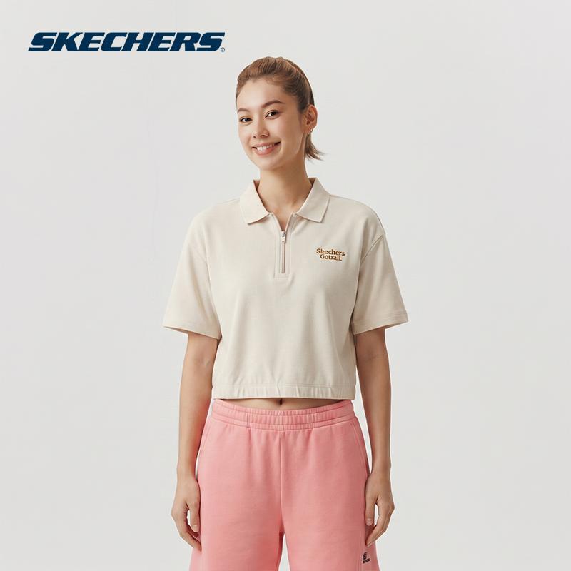 Skechers เสื้อถักแขนสั้นผู้หญิง - อเนกประสงค์ - P225W092
