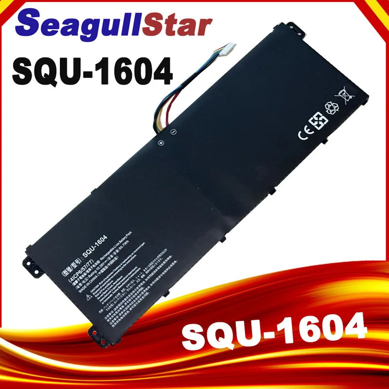 SeagullStar SQU-1604 แบตเตอรี่แล็ปท็อปสําหรับ Hasee 15.28V 48.8wh 3200mAh 916Q2272H L9 L9-581HN3 L9-