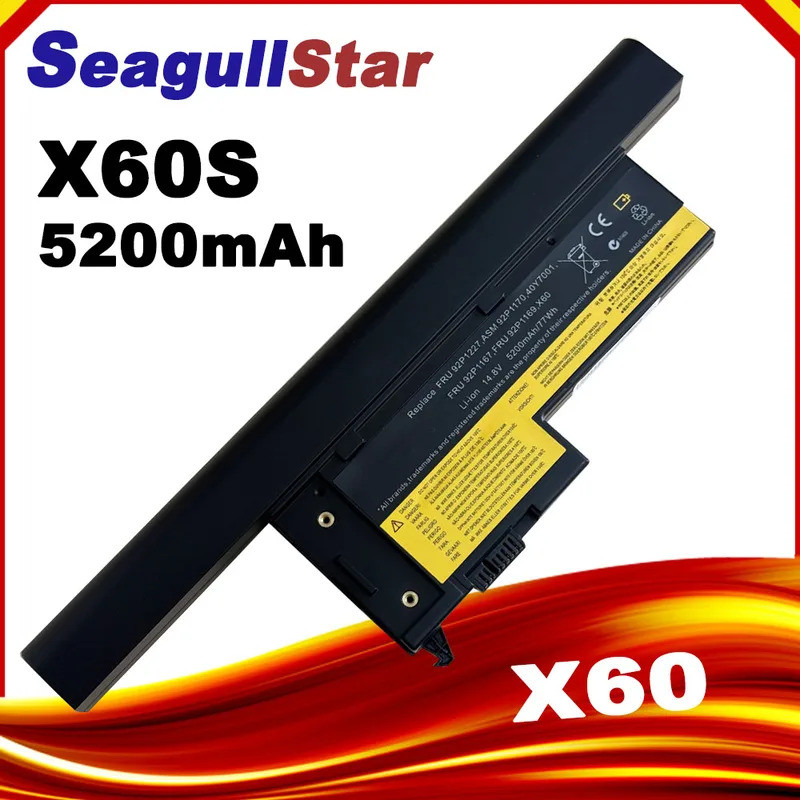 8 เซลล์แบตเตอรี่สําหรับ IBM ThinkPad X60 X60s X61 X61s Series 40Y7001 40Y7003 ASM 92P1170 92P1172