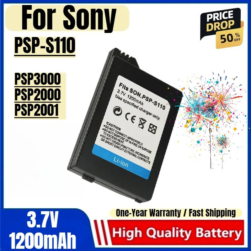 PSP-S110 เกมคอนโซลแบตเตอรี่สําหรับ Sony PSP3000 PSP2000 PSP2001 PSP เกมคอนโซลมือถือ