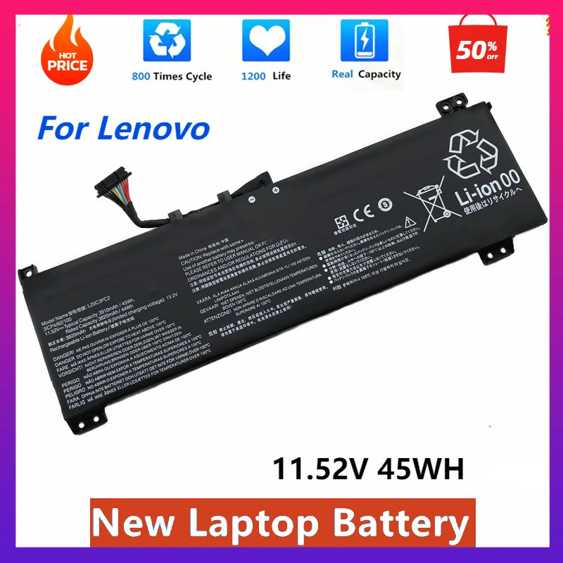 ใหม่ L20M3PC2 L20C3PC2 แบตเตอรี่แล็ปท็อปสําหรับ Lenovo Ideapad Gaming 3 15IHU6 15ACH6 82K2 82K1 L20L