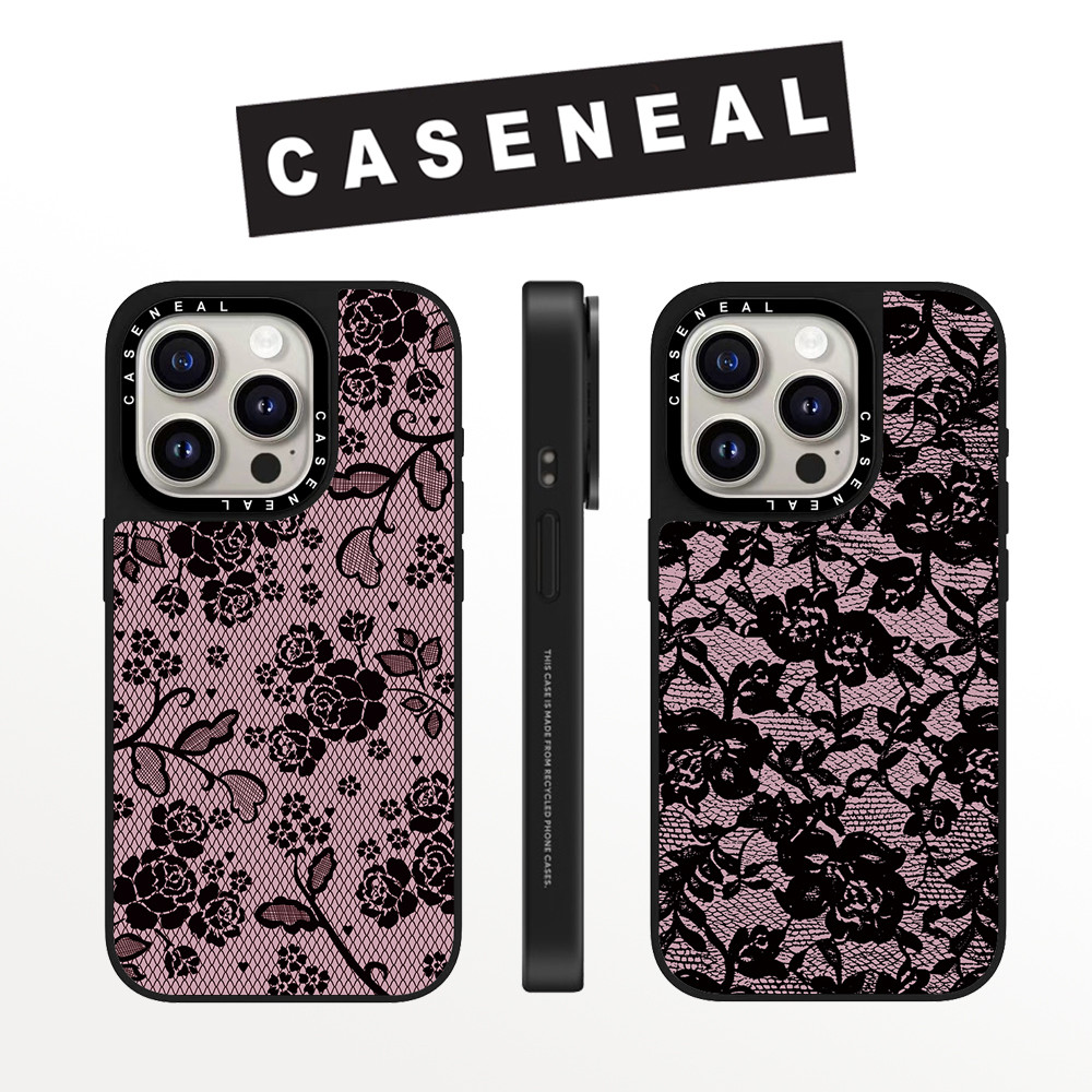 Drop proof CASENEALเคสโทรศัพท์สําหรับiPhone 17ProMax 17pro 17 air 16promax 16 15promax 15 14promax 13 13promax hard Caseน่ารักลูกไม้ดอกไม้12 12PromaxกรณีiPhone 14กรณีคุณภาพสูง