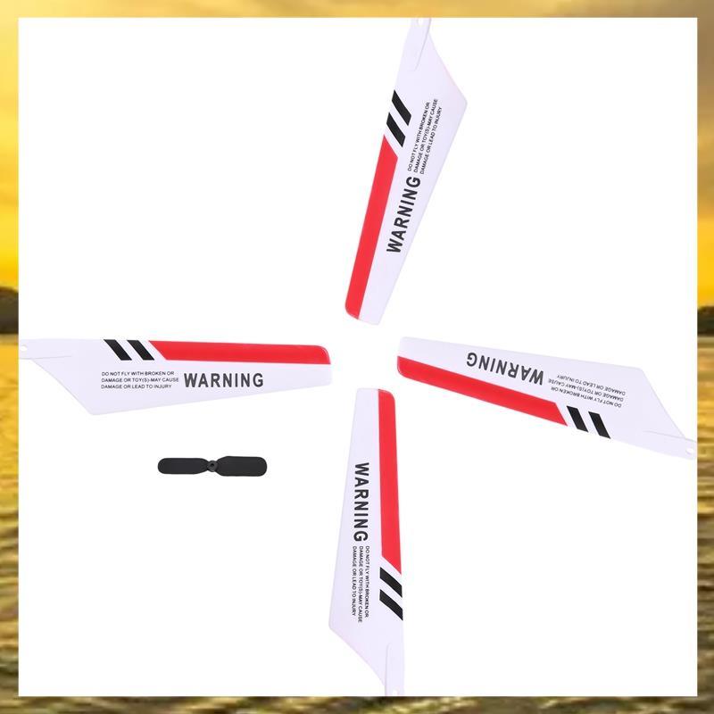 (PTL) 4 x Blades S107 S107G Gyro รีโมทคอนโทรลเฮลิคอปเตอร์ซ่อมสีแดง