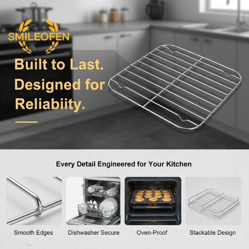 [Smileofen] Square Cooking Ra Air Fryer Grill Steamer Ra 304 สแตนเลส BBQ สุทธิ Home Kitchen เตาอบ Steamer หม้อหุงข้าวบาร์บีคิว Braet ใหม่