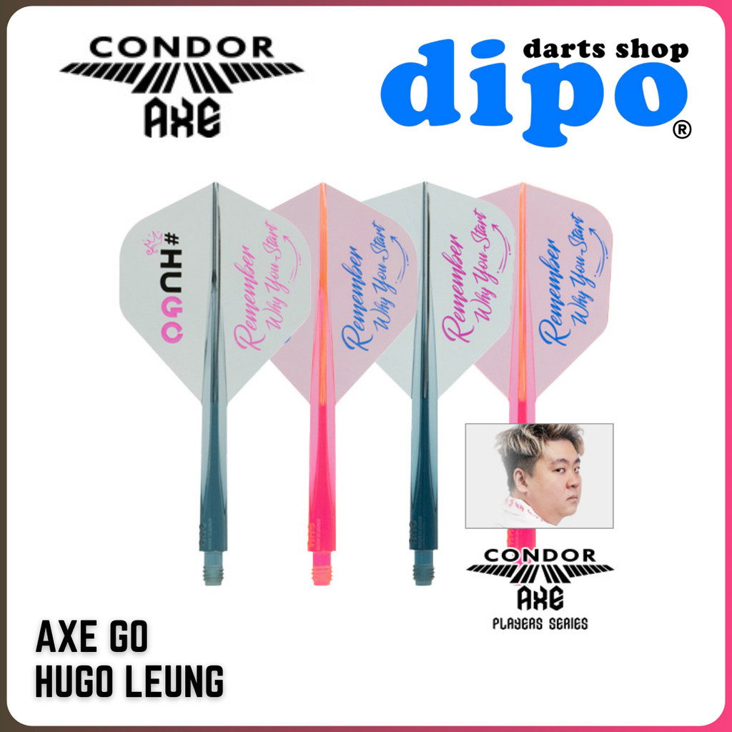 CONDOR AXE GO HUGO ( รุ่น Hugo Leung ) - CONDOR AXE Darts Flight (วัสดุแข็ง)