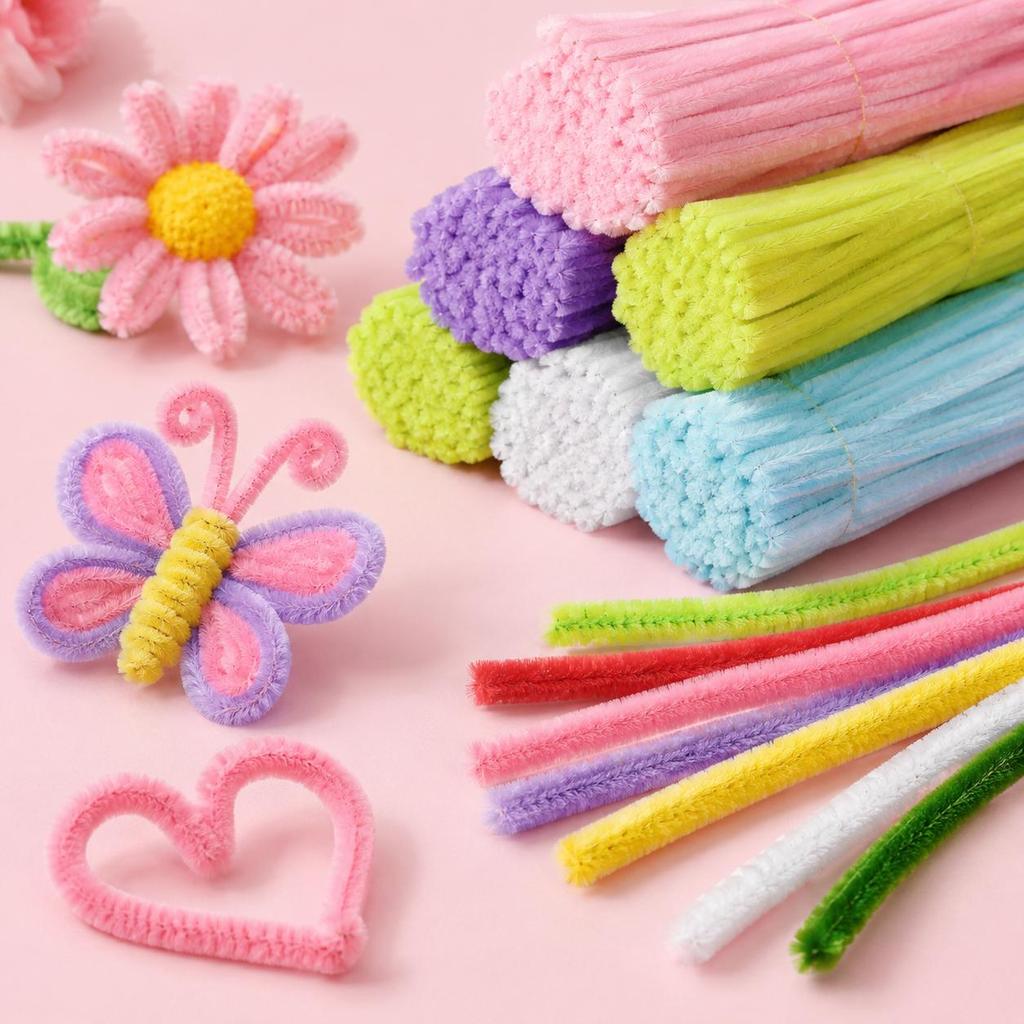 20/50/100pcsนดัด DIY ขนาด8 มิลลิเมตร มีหลายสี ดัดขึ้นรูปง่าย ทำดอกไม้และงานฝีมือ เหมาะสำหรับมือใหม่ พร้อมส่ง รองรับ COD
