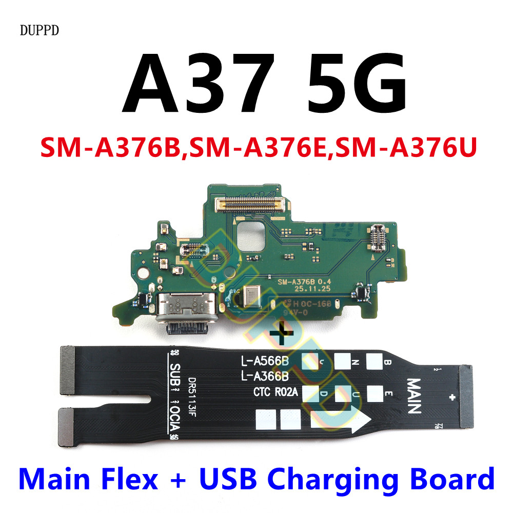 USB Fast Charging Charger พอร์ตสําหรับ Samsung Galaxy A37 5G A376 A376B A376E A376U เมนบอร์ดหลัก Fle