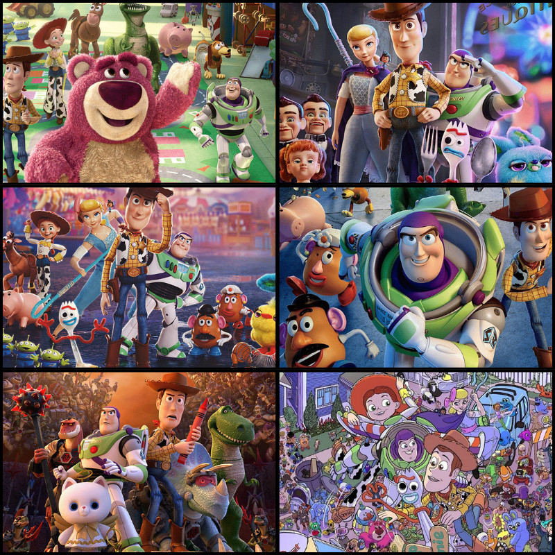 【Toy Story】ปริศนา 300 ~ 1,000 ชิ้น jigsaw puzzle ของเล่น เพื่อการศึกษา ปริศนาการ์ตูน ไม้ 621
