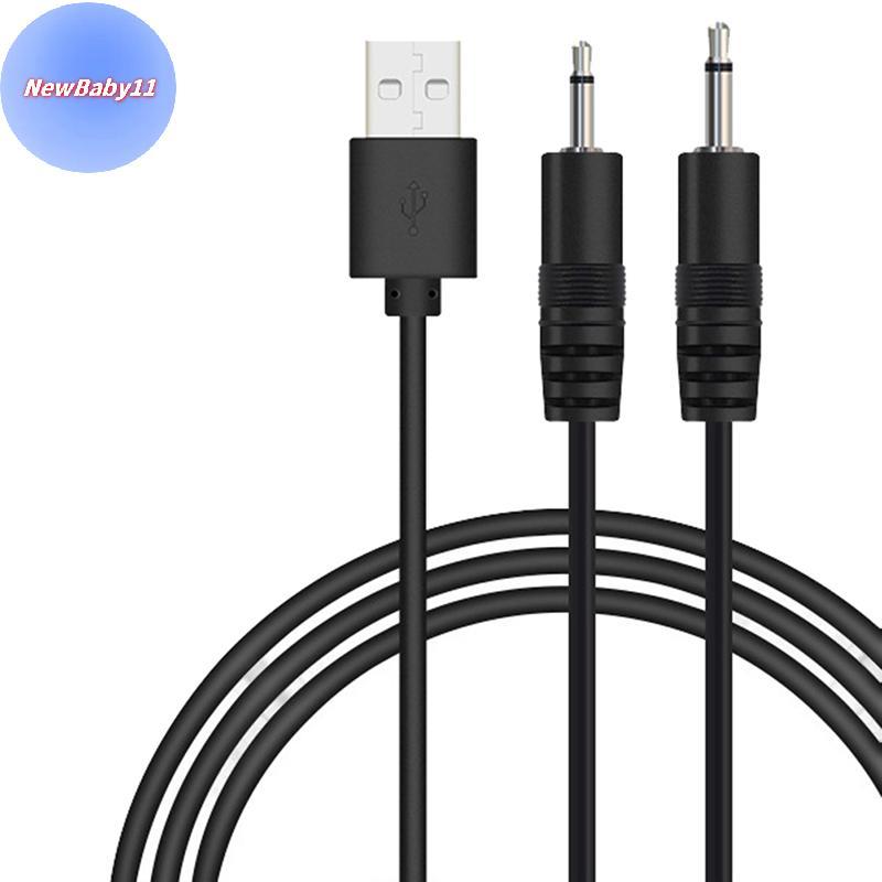 ONEBABY USB to AUDIO DC 2.5 มม.สายชาร์จสายชาร์จสําหรับเครื่องนวดไม้กายสิทธิ์แบบชาร์จไฟได้ ( 24AWG) TH