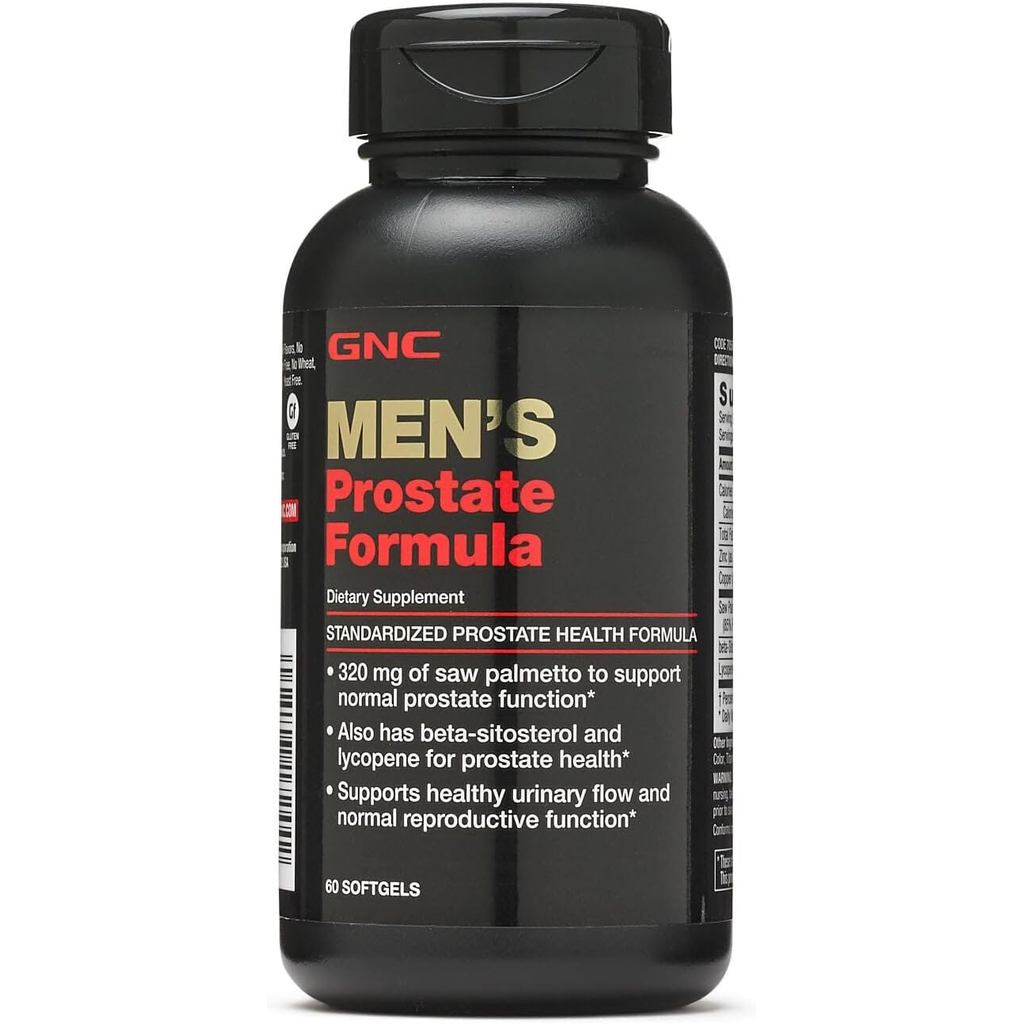 GNC Men's Prostate Formula, 60 Softgels, Supports Normal Reproductive Function