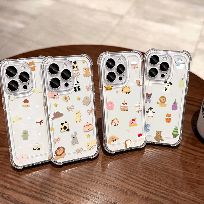 น่ารัก Jellycat สําหรับ Huawei Honor 600 400 Lite Pro 5G X9B X6C X7D X8D X6D X5C Honor600 Honor400 5G เคสโทรศัพท์ Jelly Cat โปร่งใส