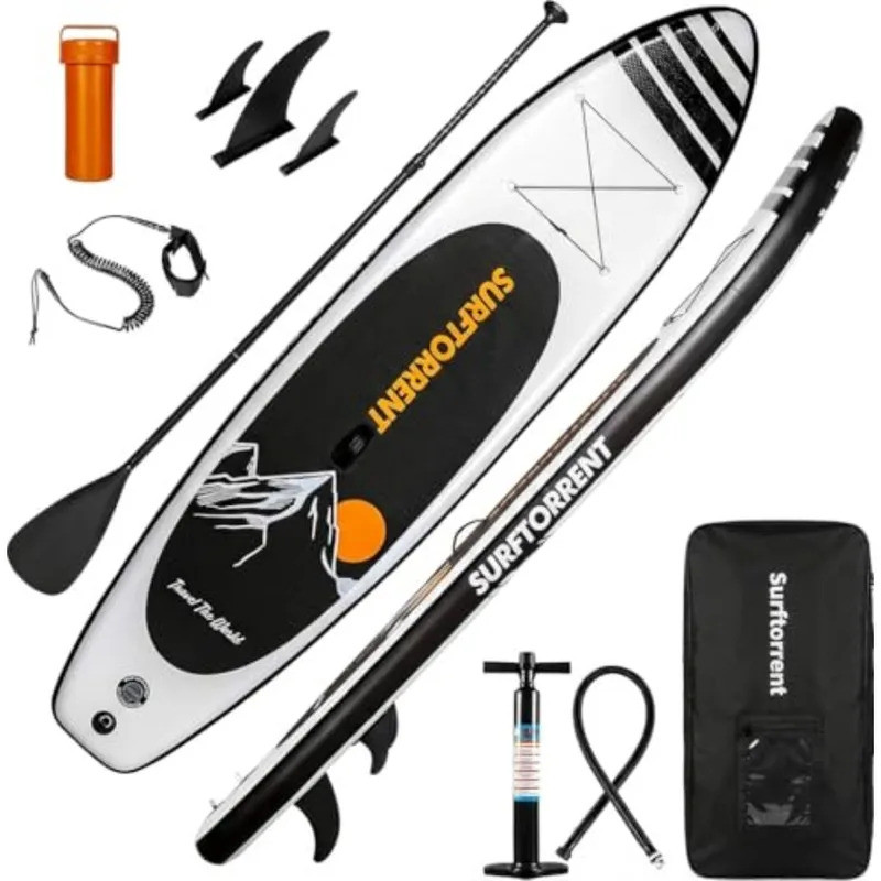 Inflatable Stand Up Paddle Board Wave Board พร้อมอุปกรณ์เสริม SUP สําหรับผู้เริ่มต้นเยาวชนผู้ใหญ่สีช