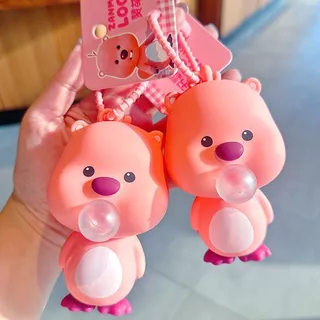 พวงกุญแจ Loopy (ลูปปี้) กดป็อบอิทได้ | ของเล่นแก้เครียด ออฟฟิศ & นักเรียน – ห้อยกระเป๋าเกาหลีลุค