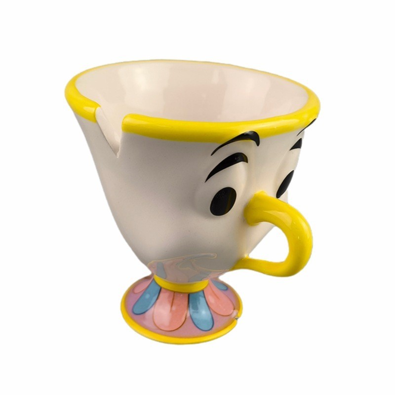 กาน้ําชาที่เข้มงวด Lady Archie Cup Beauty and the Beast Teapot Gold-Plated Plate Teacup Mrs. PottsCh