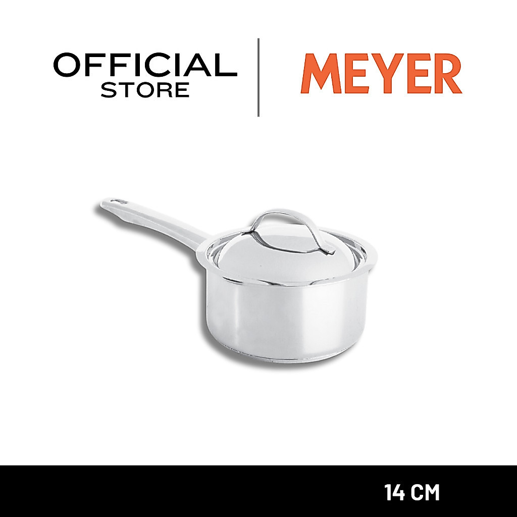 MEYER BELLA CLASSICO Stainless Steel 14cm / 0.9L Saucepan หม้อด้ามสแตนเลส สตีล พร้อมฝา (73284-T)