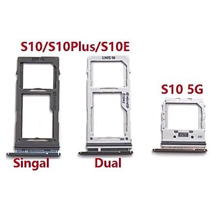 ถาดซิม (sim tray) สําหรับ Samsung galaxy S10 Plus S10E 5G Lite