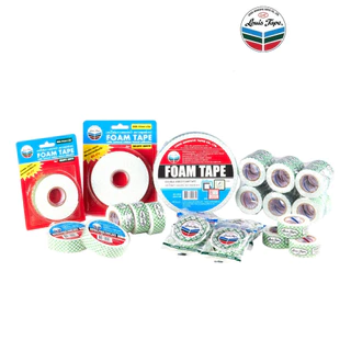 **12 ม้วน/แพ็ค** LOUIS TAPE เทปกาวสองหน้า เทปโฟมขาว EVA กาวสองหน้า 24 มม. x 1 เมตร bonus