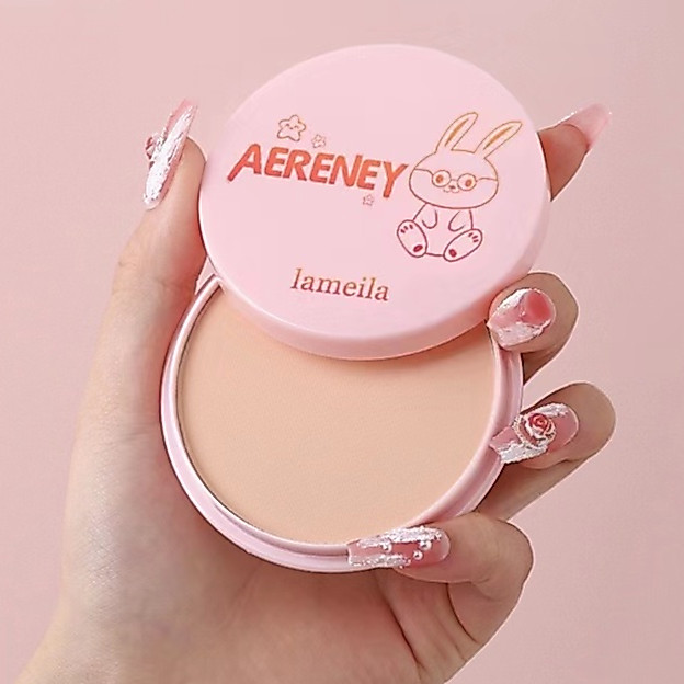 แป้งเค้กทูเวย์ ผสมรองพื้น LAMEILA-（FP5215）มีพัฟและ