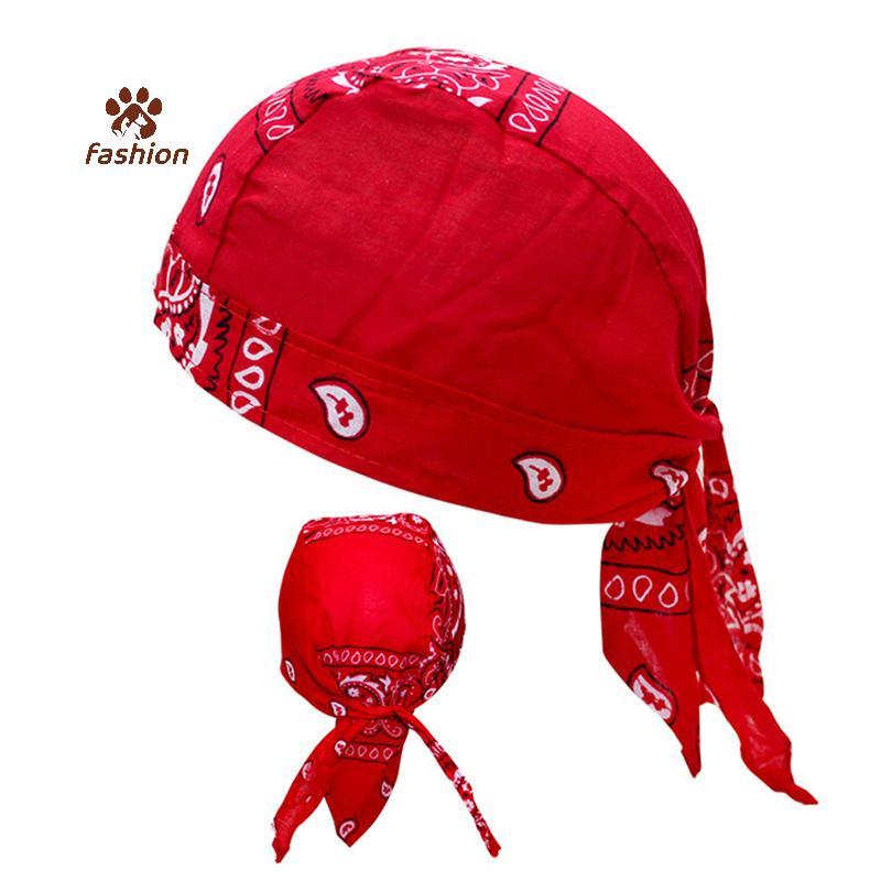 [Fas-t] ผู้หญิงผู้ชายหมวกผ้าฝ้าย Unisex Durag พิมพ์หมวกแฟชั่นผ้าพันคอหัวโจรสลัด