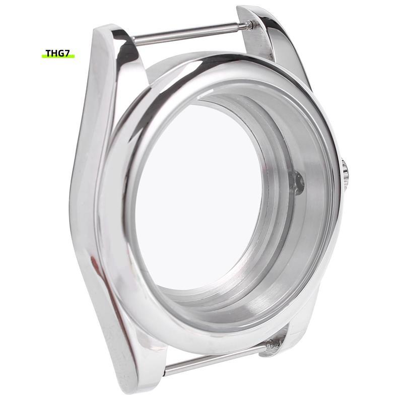 Belinda739MmสแตนเลสขัดกรณีSapphire Glass Fit NH35/NH35A NH36/NH35Aการเคลื่อนไหว,โปร่งใสปกหลัง