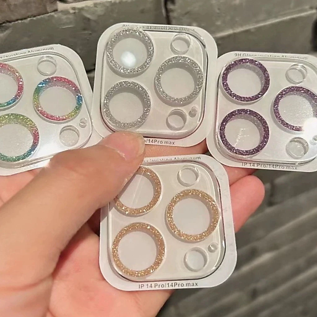 ฟิล์มกล้อง For iphone 11 12 13 14 15 16 17 Pro Max 17 Air 13 12 Mini 14 15 16 Plus 17 16Pro ฟิล์ม กระจก เพชรแฟลชรุ่นใหม่