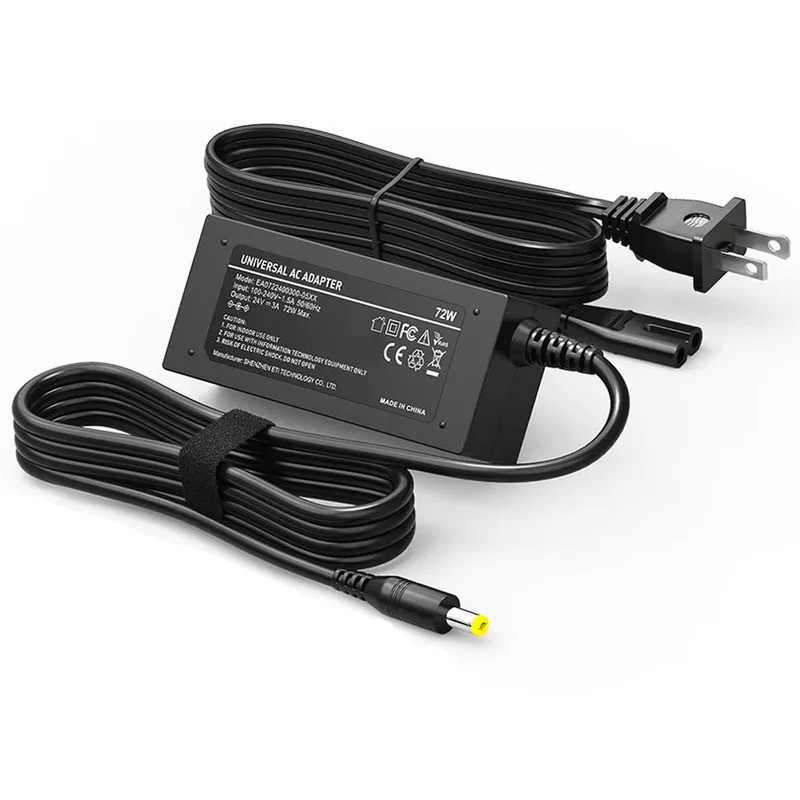24V 3A 72W AC to DC Adapter แหล่งจ่ายไฟสําหรับ Fujitsu เครื่องสแกนเนอร์ภาพ FI-Series fi-6130Z fi-614