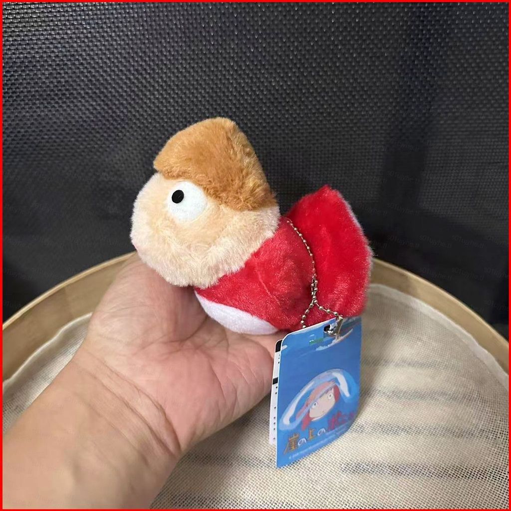 Ponyo on the Cliff Ponyo Plushie กระเป๋าพวงกุญแจตุ๊กตาอะนิเมะน่ารัก Charm