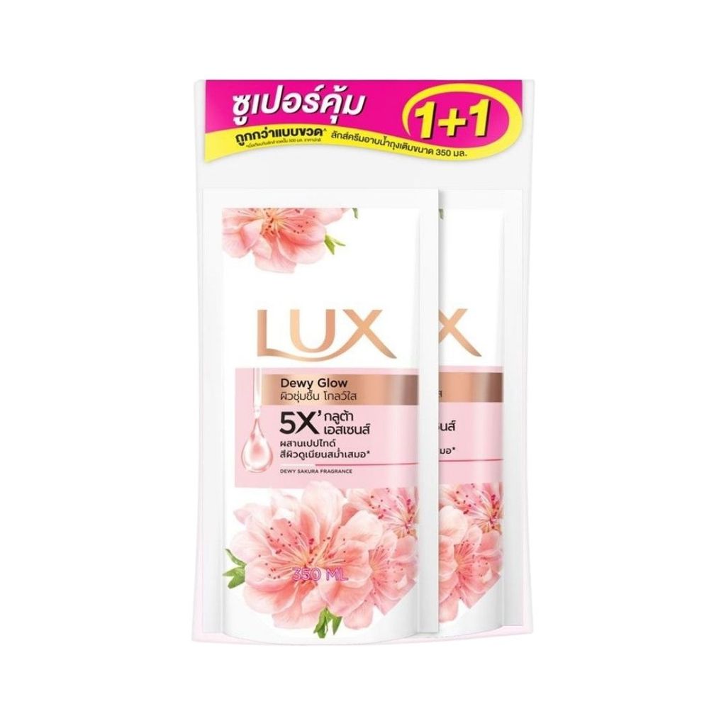 ลักส์ ครีมอาบน้ำดิวอี้ซากุระ Lux Body Wash Sakura 350ml. Pack2