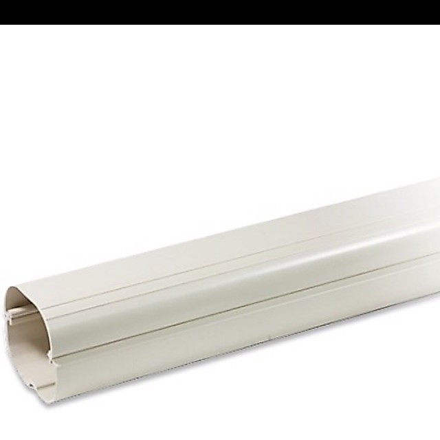 รางครอบท่อแอร์ 2เมตร DD-75 ยกกล่อง@(บรรจุ. 10. ชิ้น) สีขาว