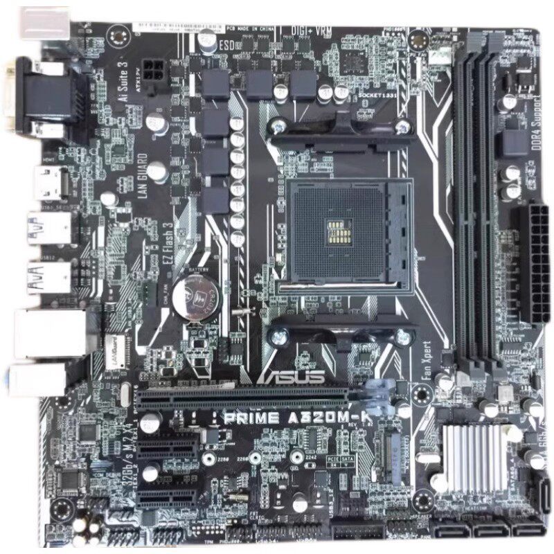 [มือที่สอง] Asus/Asus PRIME A320M-K Gigabyte A320M-S2H เมนบอร์ดคอมพิวเตอร์เดสก์ท็อป Sharp Dragon AM4