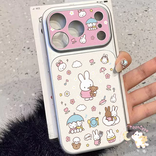 รองรับ IPhone 15 13 17 11 16 14 12 Pro Max 15 16 14 Plus เคสมิฟฟี่การ์ตูน น่ารักสุด ขาตั้งหมุนแม่เหล็กในตัว