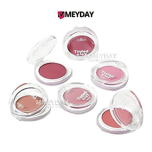 (OD1326) odbo Tinted Clay Blush โอดีบีโอ ทิ้นเท็ด เคลย์ บลัช บรัชออนเนื้อครีม 5 กรัม