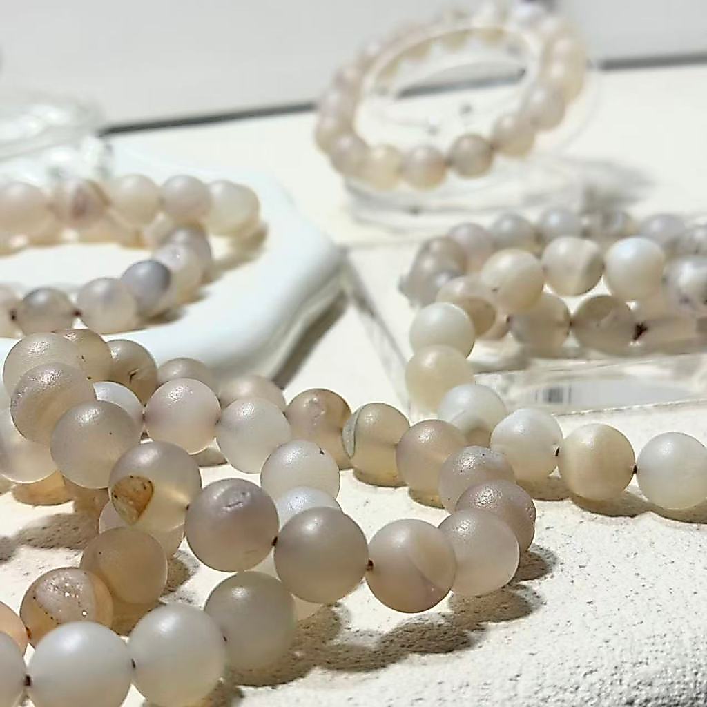 【ข้อเสนอมีเวลาจำกัด】 Agate กำไลหินอาเกต หินอาเกต หินชำระล้างอารมณ์ หินแท้ 100% เปลี่ยนชีวิตคุณ