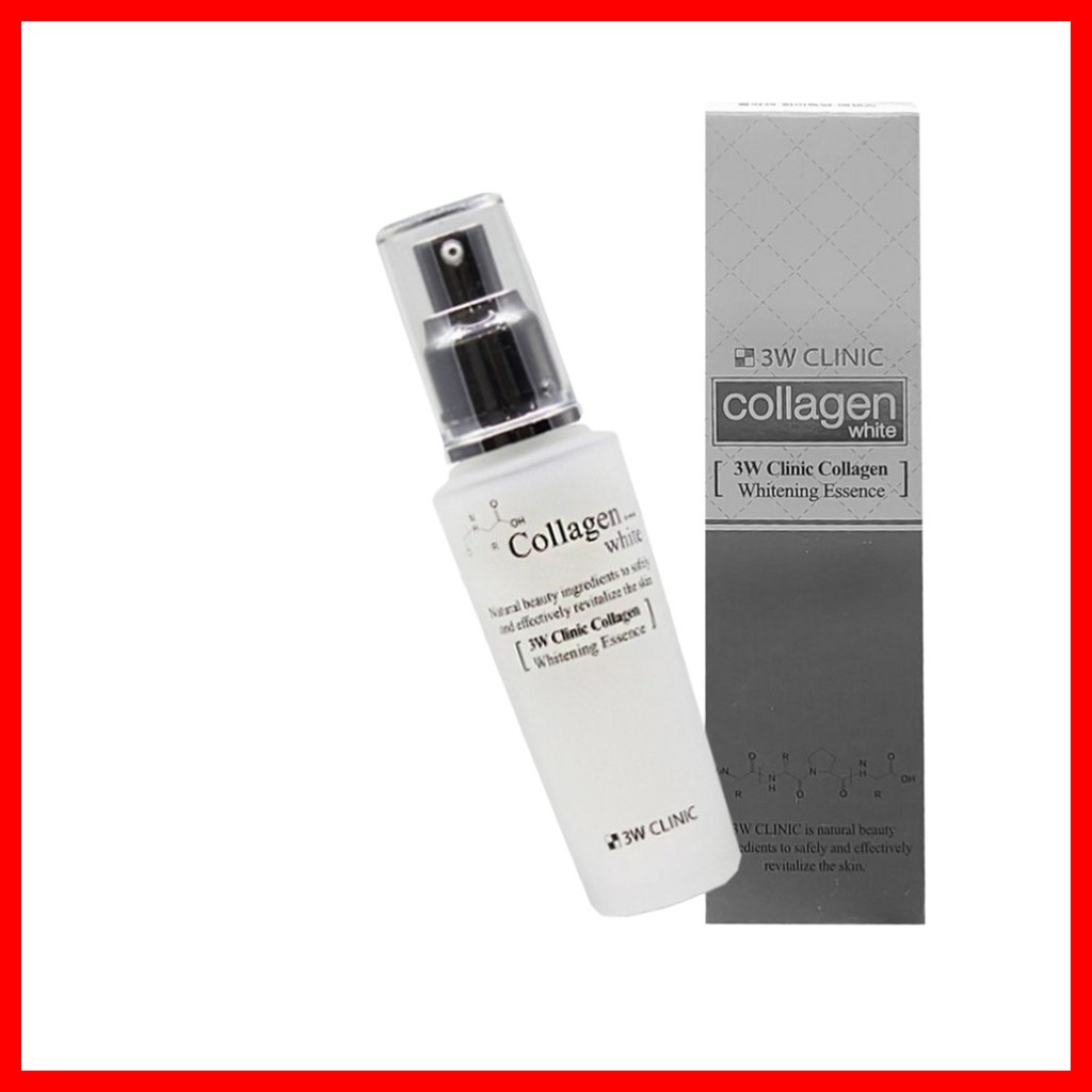 3W CLINIC [คลินิก 3w] Collagen Whitening Essence, 50ml, 1pc / Korean Essence / Brightening Effect / 