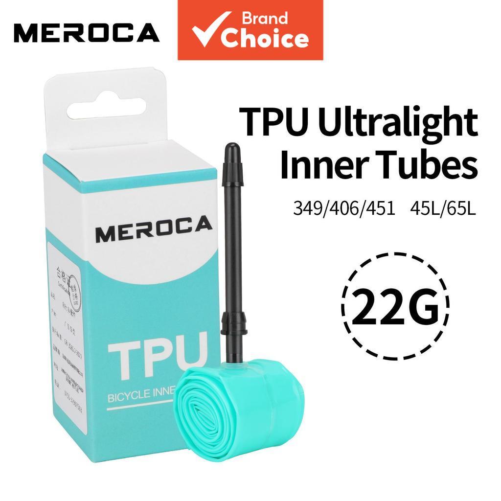 MEROCA ท่อใน TPU น้ําหนักเบามาก สําหรับรถพับ 16 20 นิ้ว BMX 406 451 ยางอะไหล่